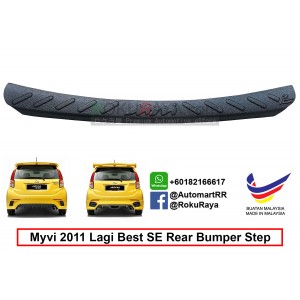 Perodua Myvi Special Edition SE ( 2nd Gen ) 2011 Lagi Best Custom Fit Original ABS Car Rear Bumper Step Scratch Guard Garnish Protector